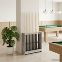 vidaXL Biljartkeu-stand Bewerkt hout 60 x 20 x 57 cm Wit