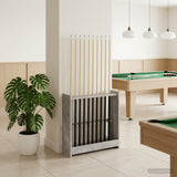 vidaXL Biljartkeu-stand Bewerkt hout 60 x 20 x 57 cm Wit