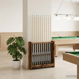 vidaXL Biljartkeu-stand Bewerkt hout 60 x 20 x 57 cm Wit