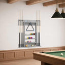 vidaXL Biljartkeu-stand Bewerkt hout 93 x 12 x 103 cm Wit