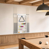 vidaXL Biljartkeu-stand Bewerkt hout 93 x 12 x 103 cm Wit