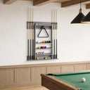 vidaXL Biljartkeu-stand Bewerkt hout 93 x 12 x 103 cm Wit