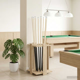 vidaXL Biljartkeu-stand Bewerkt hout 42 x 43 x 60 cm Wit