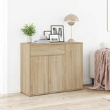 vidaXL Dressoir 88x30x70 cm bewerkt hout wit
