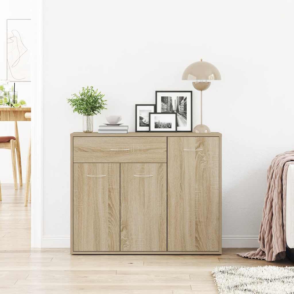 vidaXL Dressoir 88x30x70 cm bewerkt hout wit