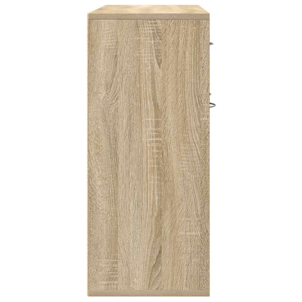 vidaXL Dressoir 88x30x70 cm bewerkt hout wit
