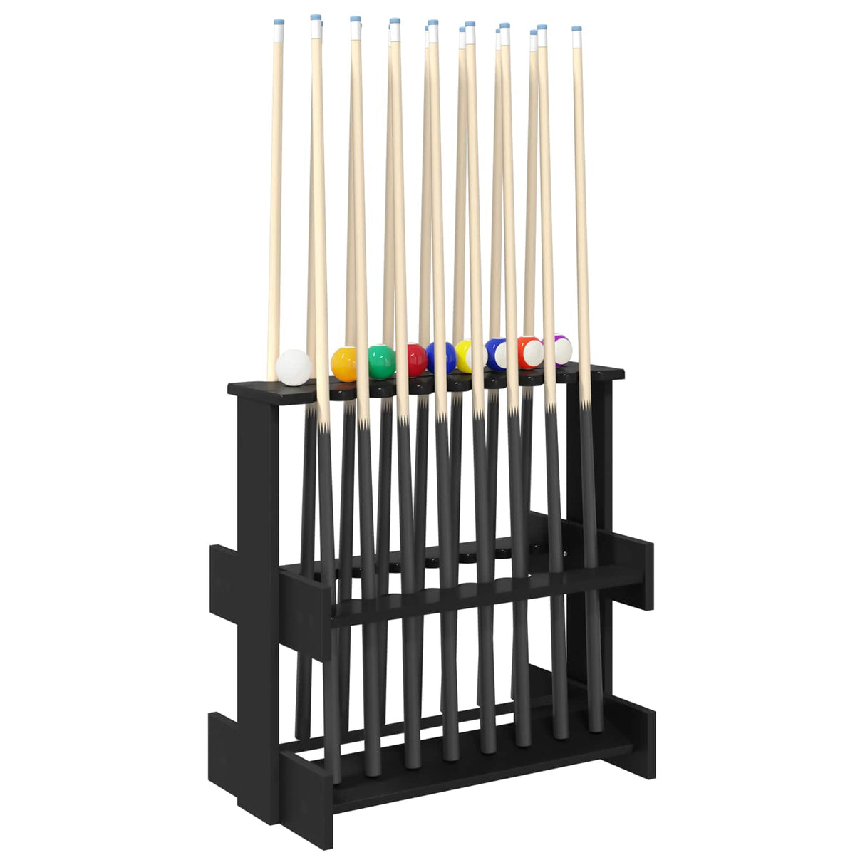 vidaXL Biljartkeu-stand Bewerkt hout 60 x 35 x 60 cm Wit