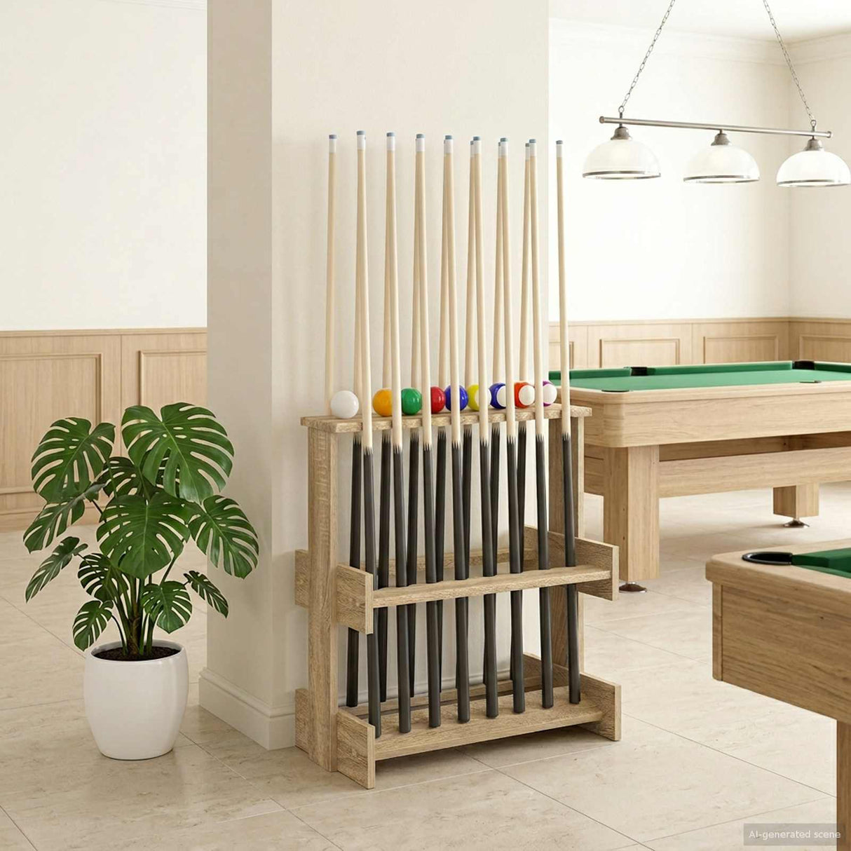 vidaXL Biljartkeu-stand Bewerkt hout 60 x 35 x 60 cm Wit