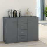 vidaXL Dressoir 88x30x65 cm bewerkt hout wit