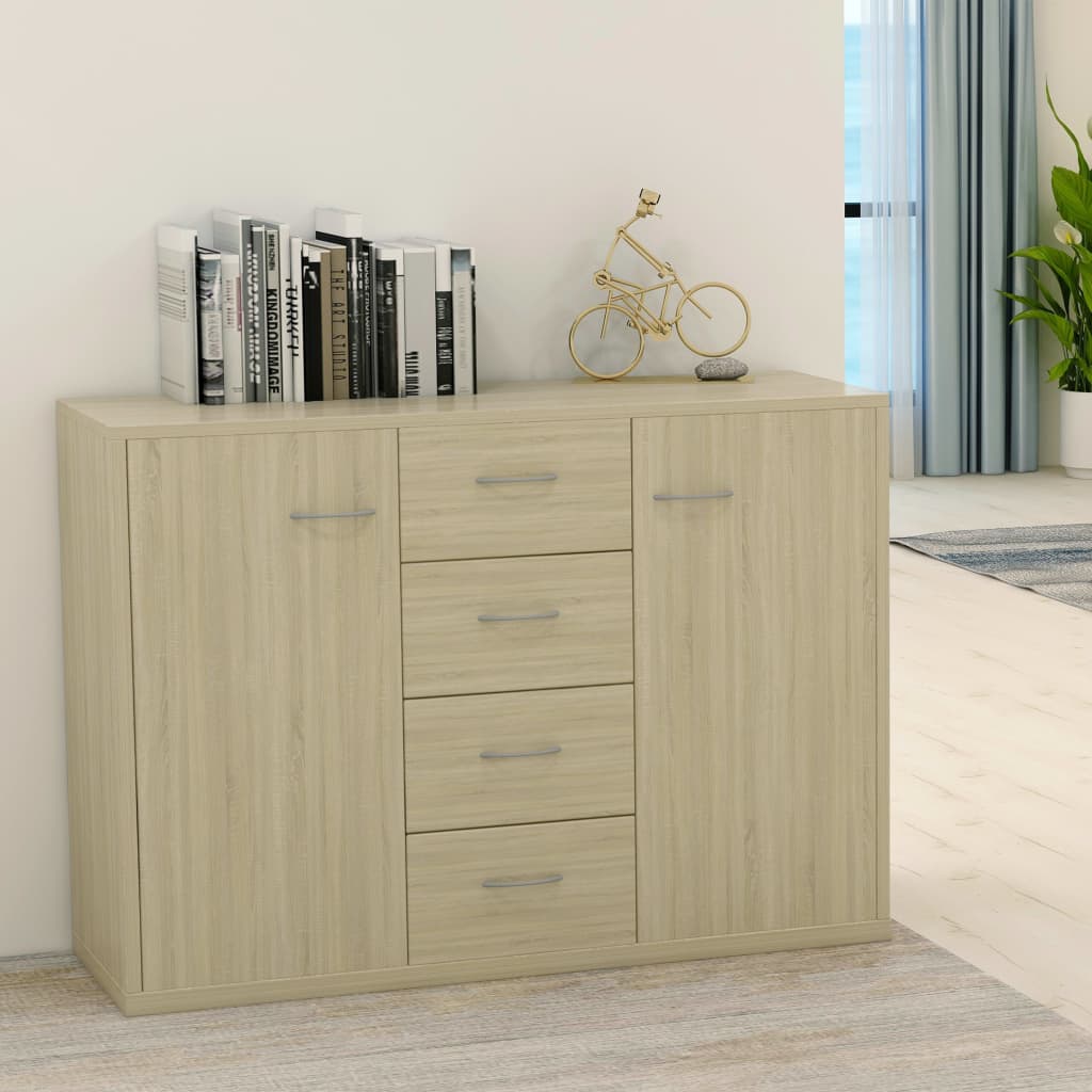 vidaXL Dressoir 88x30x65 cm bewerkt hout wit