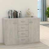 vidaXL Dressoir 88x30x65 cm bewerkt hout wit
