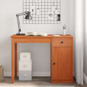 vidaXL Bureau 100x50x75 cm massief grenenhout