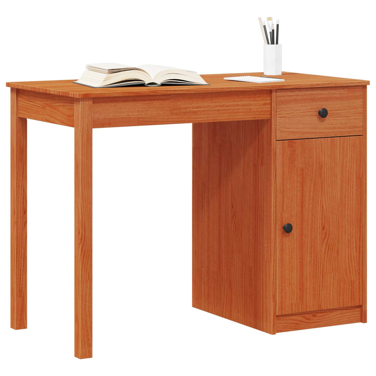 vidaXL Bureau 100x50x75 cm massief grenenhout