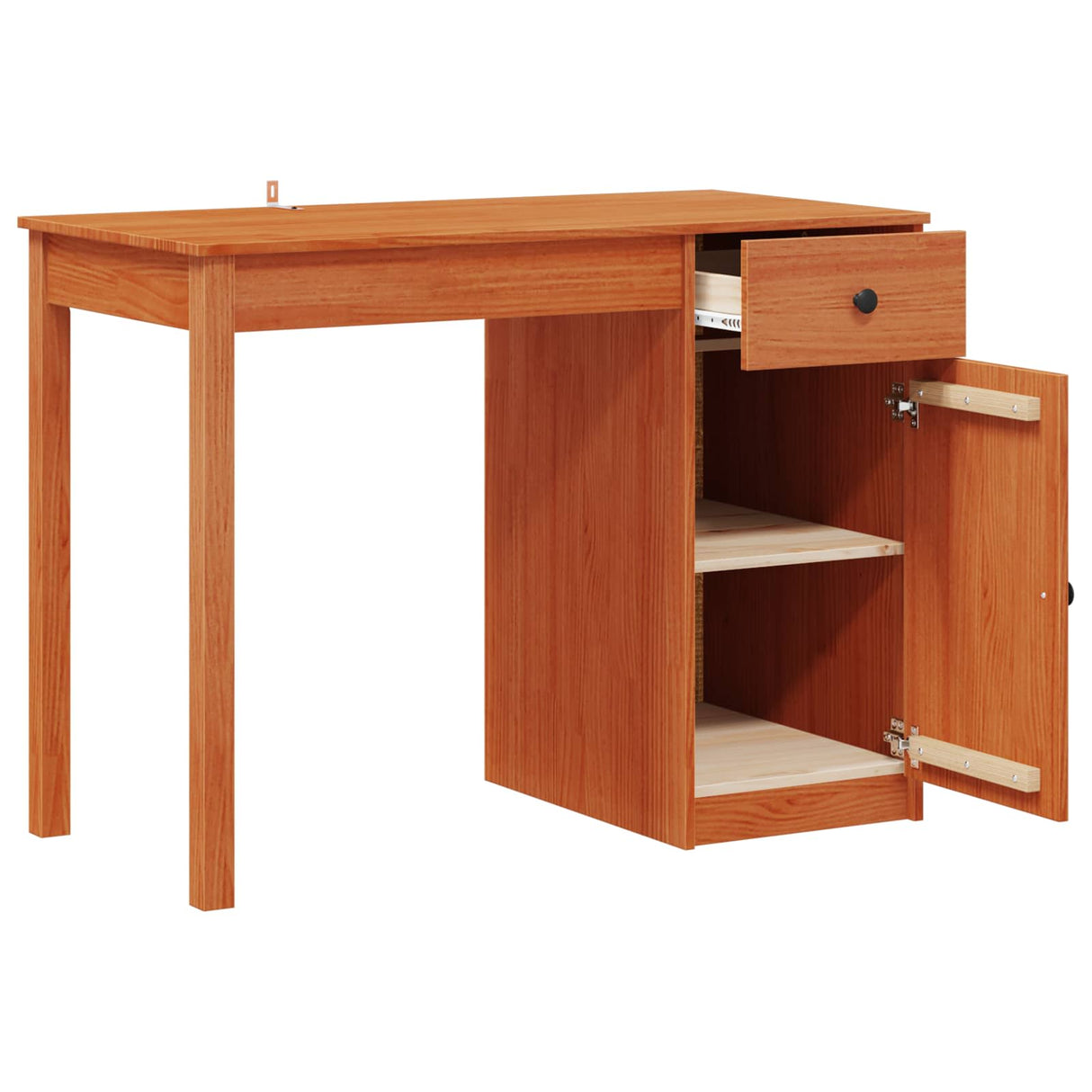 vidaXL Bureau 100x50x75 cm massief grenenhout