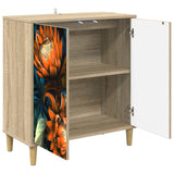 vidaXL Sideboard RHENEN Sonoma 69 x 33 x 75 cm Engineered Wood