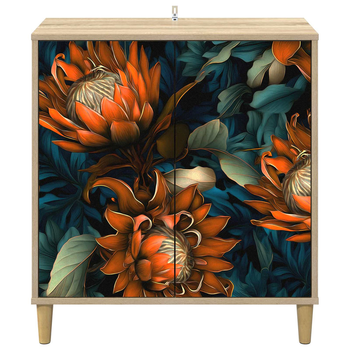vidaXL Sideboard RHENEN Sonoma 69 x 33 x 75 cm Engineered Wood