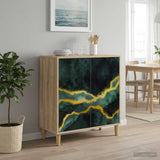 vidaXL Sideboard RHENEN Sonoma 69 x 33 x 75 cm Engineered Wood