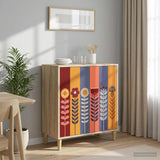 vidaXL Sideboard RHENEN Sonoma 69 x 33 x 75 cm Engineered Wood
