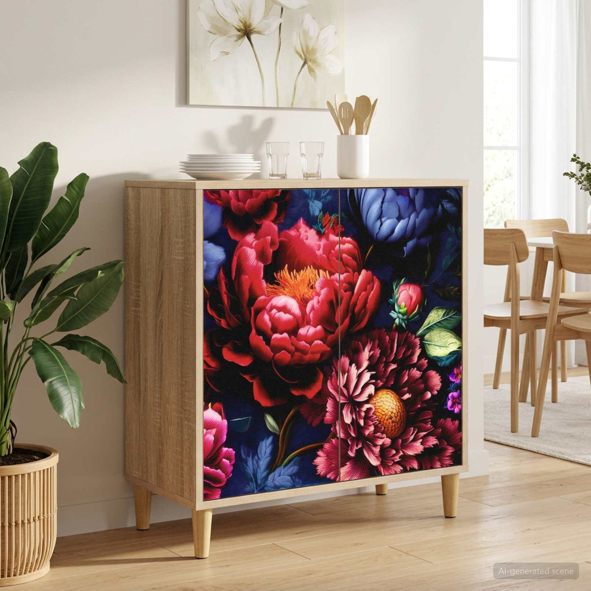 vidaXL Sideboard RHENEN Sonoma 69 x 33 x 75 cm Engineered Wood