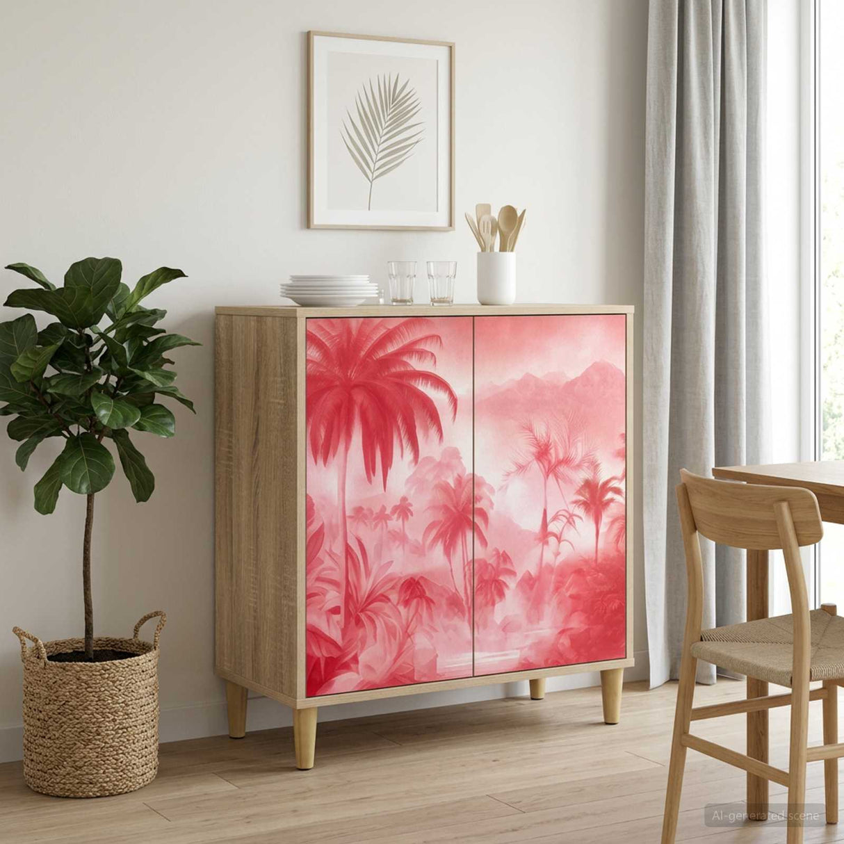 vidaXL Sideboard RHENEN Sonoma 69 x 33 x 75 cm Engineered Wood