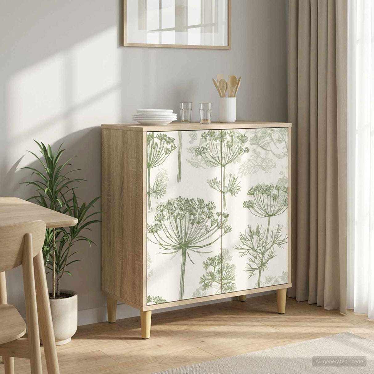 vidaXL Sideboard RHENEN Sonoma 69 x 33 x 75 cm Engineered Wood