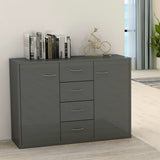 vidaXL Dressoir 88x30x65 cm bewerkt hout wit