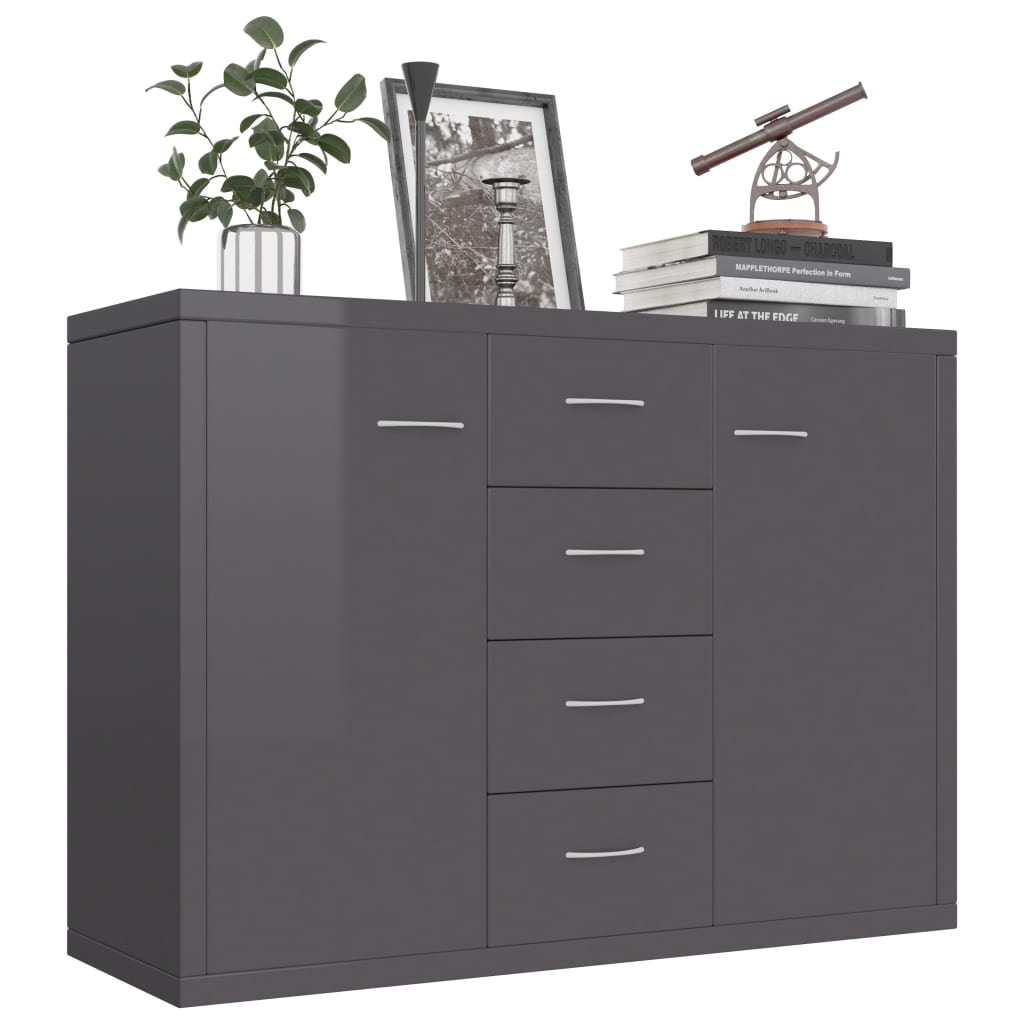 vidaXL Dressoir 88x30x65 cm bewerkt hout wit