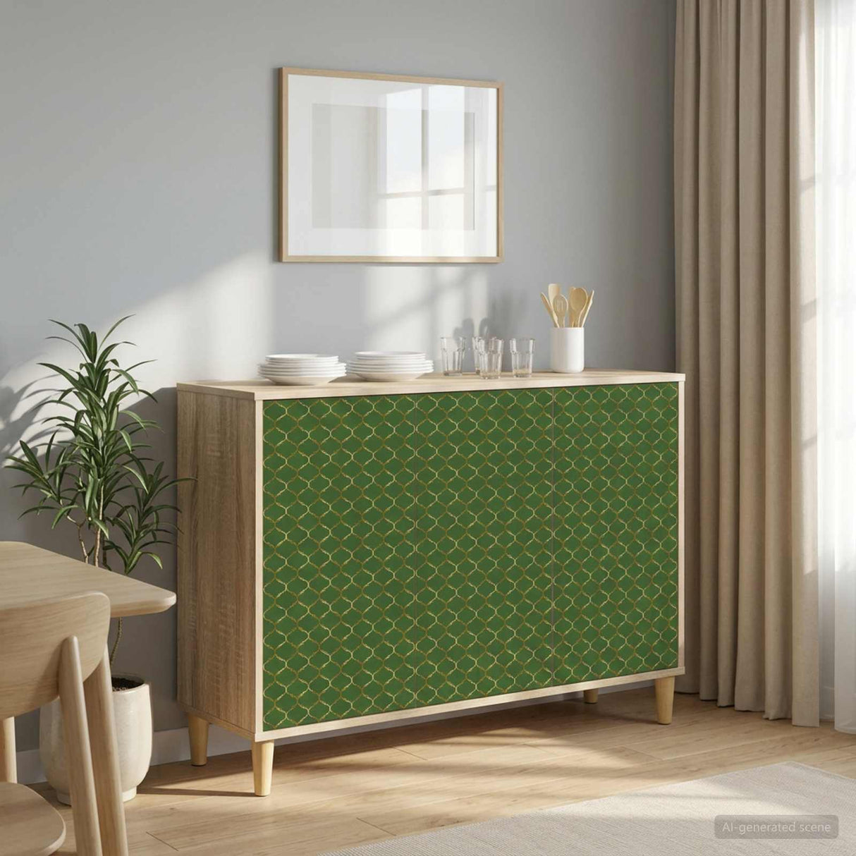 vidaXL Dressoir RHENEN Sonoma 102 x 33 x 75 cm Bewerkt hout