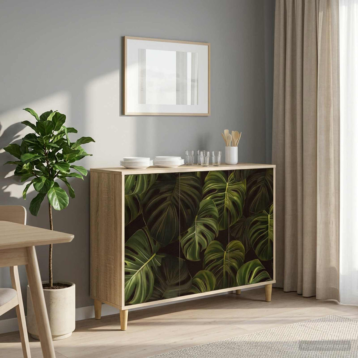 vidaXL Dressoir RHENEN Sonoma 102 x 33 x 75 cm Bewerkt hout