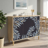 vidaXL Dressoir RHENEN Sonoma 102 x 33 x 75 cm Bewerkt hout