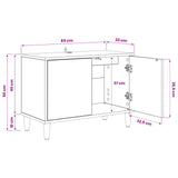 vidaXL Tv-meubel RHENEN 69 x 33 x 50 cm Sonoma Bewerkt hout