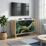 vidaXL Tv-meubel RHENEN 69 x 33 x 50 cm Sonoma Bewerkt hout