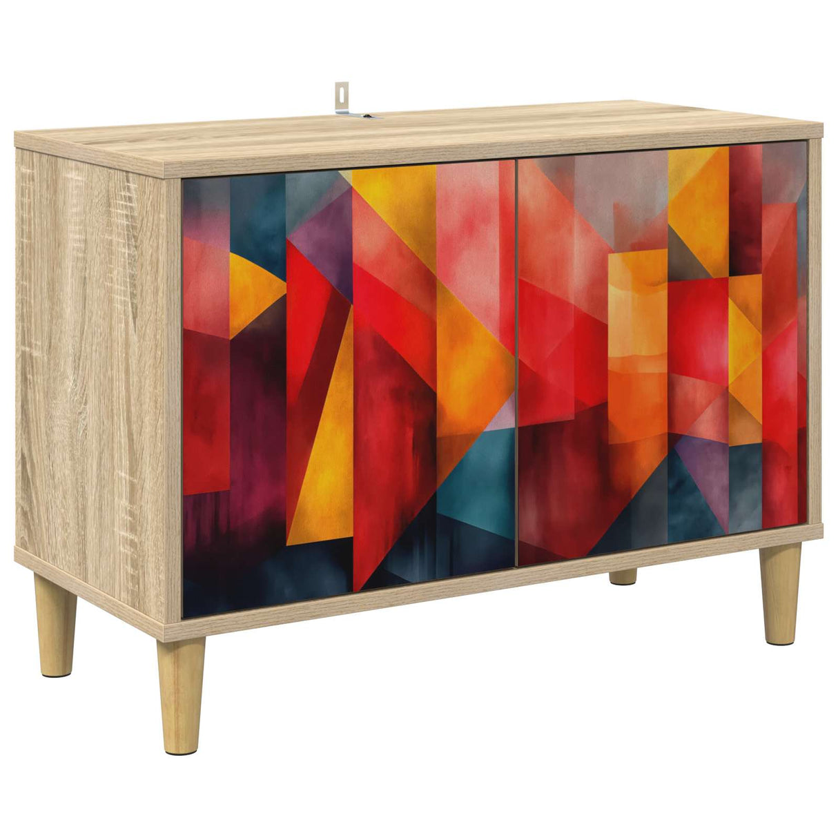 vidaXL Tv-meubel RHENEN 69 x 33 x 50 cm Sonoma Bewerkt hout