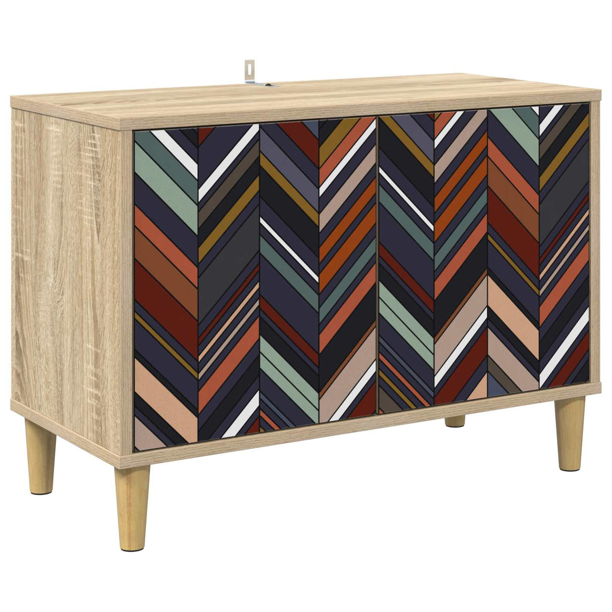 vidaXL Tv-meubel RHENEN 69 x 33 x 50 cm Sonoma Bewerkt hout