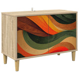 vidaXL Tv-meubel RHENEN 69 x 33 x 50 cm Sonoma Bewerkt hout