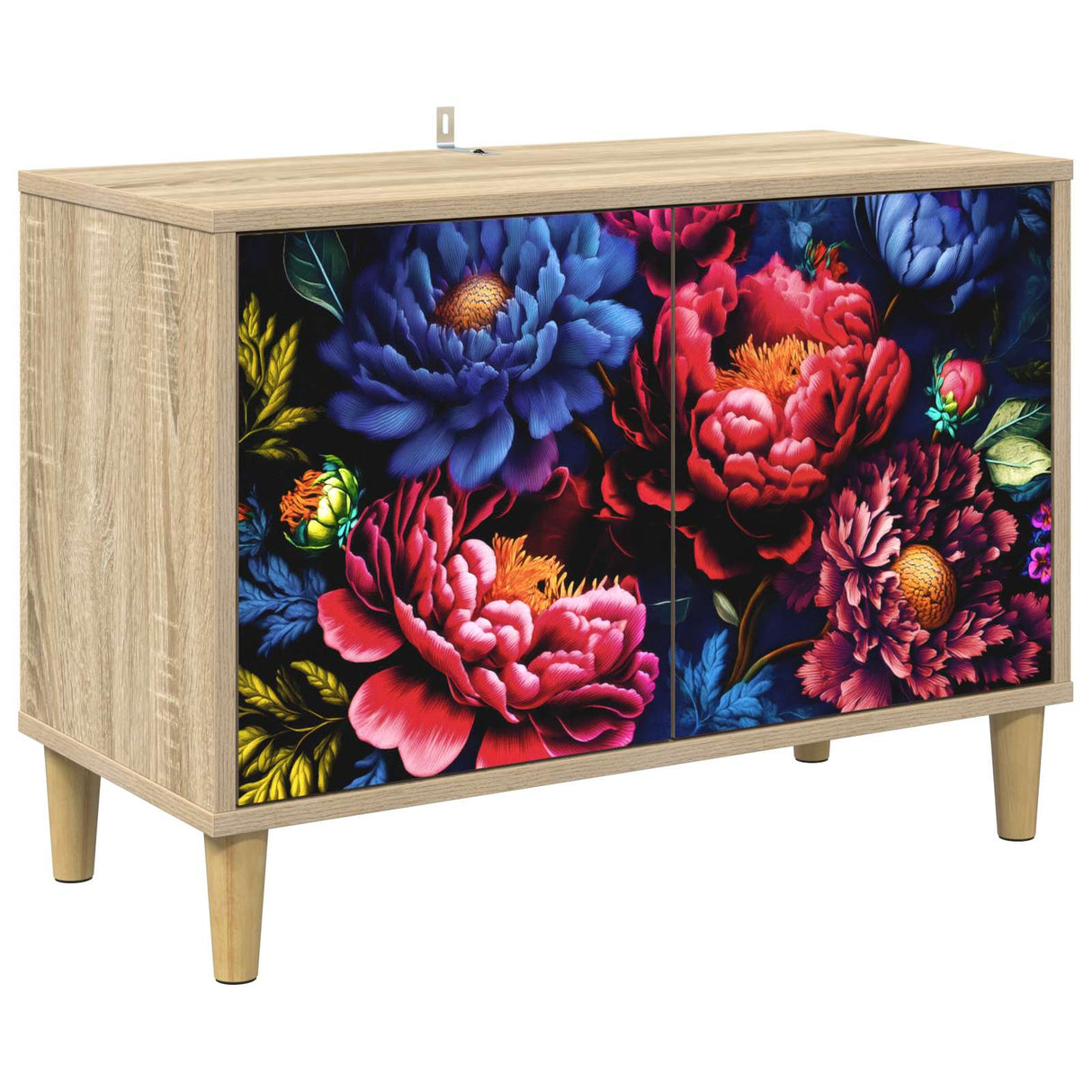 vidaXL Tv-meubel RHENEN 69 x 33 x 50 cm Sonoma Bewerkt hout