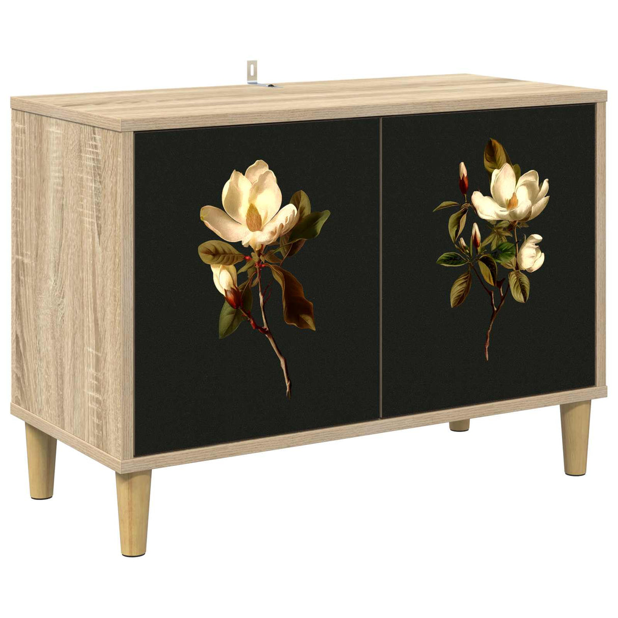 vidaXL Tv-meubel RHENEN 69 x 33 x 50 cm Sonoma Bewerkt hout