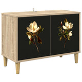 vidaXL Tv-meubel RHENEN 69 x 33 x 50 cm Sonoma Bewerkt hout