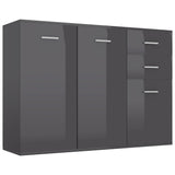 vidaXL Dressoir 105x30x75 cm bewerkt hout zwart