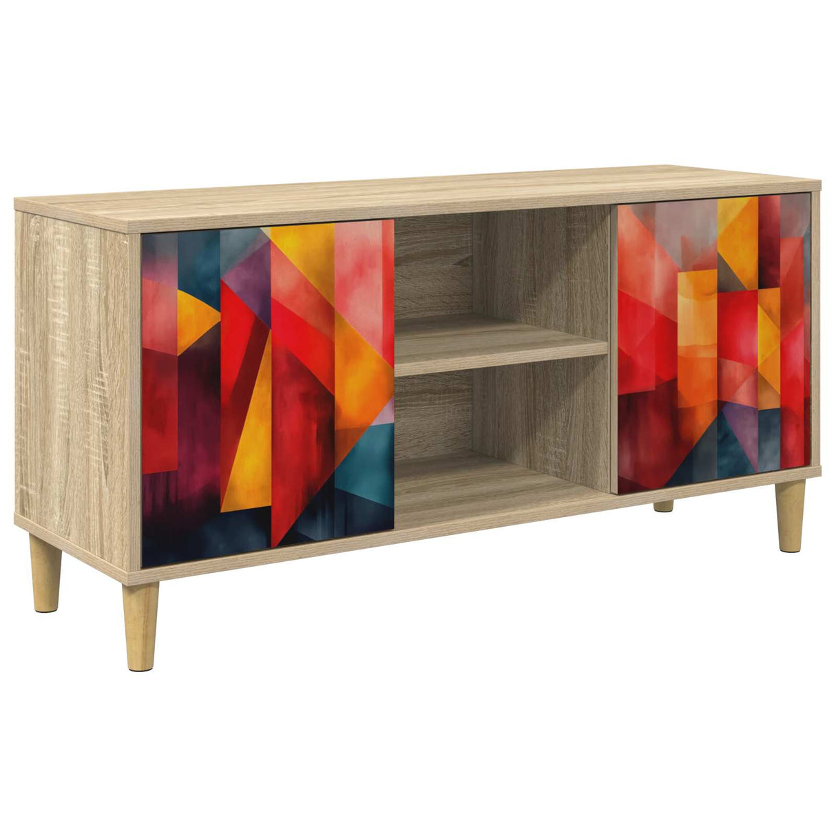 vidaXL TV Cabinet RHENEN 102 x 33 x 50 cm Sonoma Engineered Wood