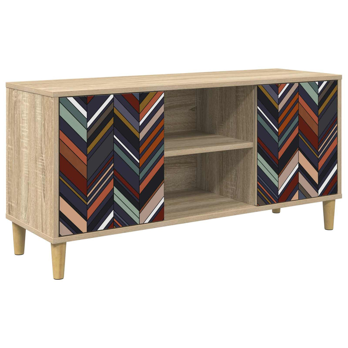 vidaXL TV Cabinet RHENEN 102 x 33 x 50 cm Sonoma Engineered Wood