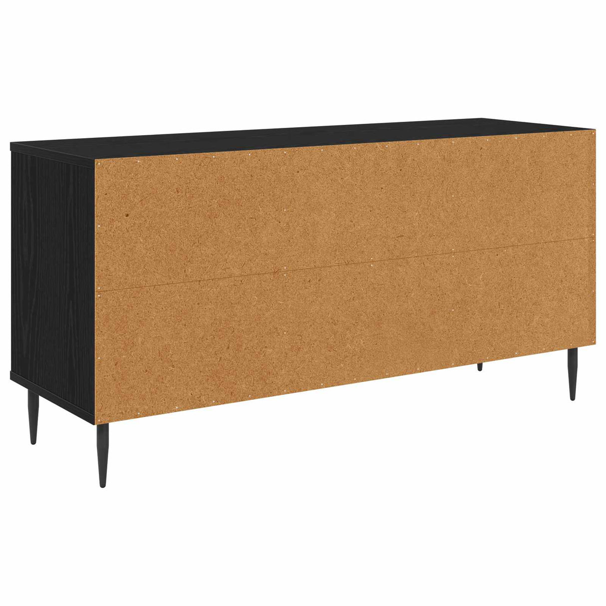 vidaXL Tv-meubel RHENEN 102 x 33 x 51 cm Zwart eiken Bewerkt hout