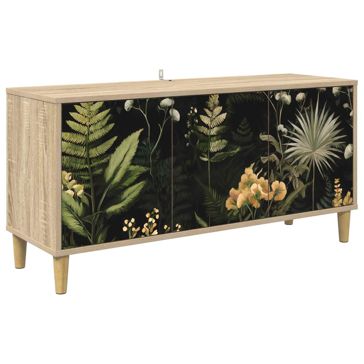 vidaXL Tv-meubel RHENEN 102 x 33 x 50 cm Sonoma Bewerkt hout