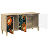 vidaXL Tv-meubel RHENEN 102 x 33 x 50 cm Sonoma Bewerkt hout