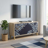 vidaXL Tv-meubel RHENEN 102 x 33 x 50 cm Sonoma Bewerkt hout