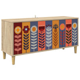 vidaXL Tv-meubel RHENEN 102 x 33 x 50 cm Sonoma Bewerkt hout