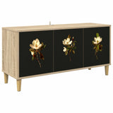 vidaXL Tv-meubel RHENEN 102 x 33 x 50 cm Sonoma Bewerkt hout