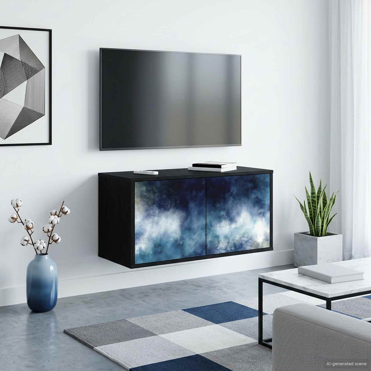 vidaXL Wand gemonteerd TV Kast RHENEN 69 x 33 x 40 cm Sonoma Eiken