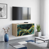 vidaXL Wand gemonteerd TV Kast RHENEN 69 x 33 x 40 cm Sonoma Eiken