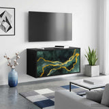 vidaXL Wand gemonteerd TV Kast RHENEN 69 x 33 x 40 cm Sonoma Eiken